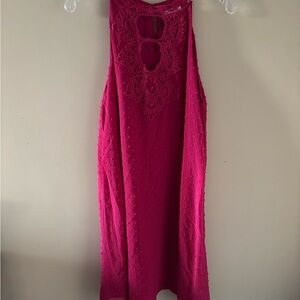 Jun&Ivy Sleeveless Magenta Dress